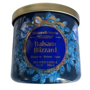 Kirkland’s Home Balsam Blizzard Scented Candle 14 oz Winter Wonderland 2025